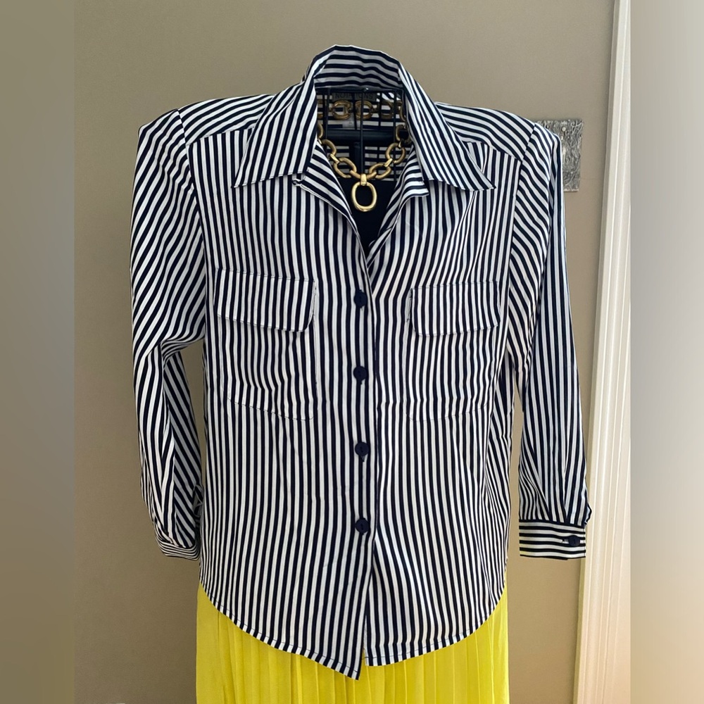 Notation stripe blouse size 10